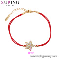 75561 Xuping Jewelry 18K gold color elegant bracelet with star shape